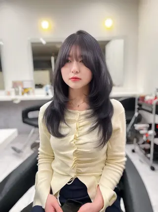 カラー 🥀韓流暖色ヘア 🥀yuzukiのヘアスタイル