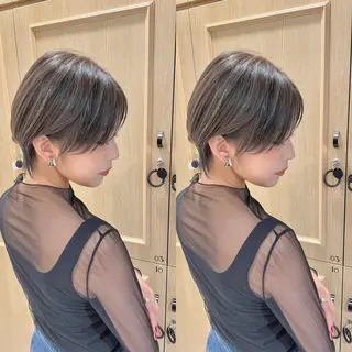 ショート 【ショートヘア】 岡　那輝のヘアスタイル