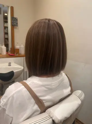 ミディアム カラー アザマ　ヤスカツ _rosso 川口のヘアスタイル