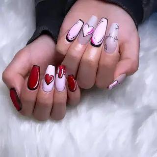 ロング BELLUNA Mizuki❤︎のネイルデザイン