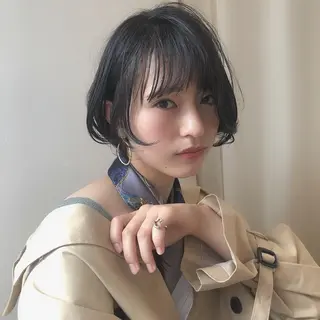 ショート カラー ヘアアレンジ マツエク・マツパ 透明感カラー🫧ヘア セット🫧松本菜月の眉毛・アイブロウイメージ