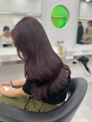 ロング カラー ヘアアレンジ 🫧🎀うる艶暖色 🏹Nanako🎀のヘアスタイル