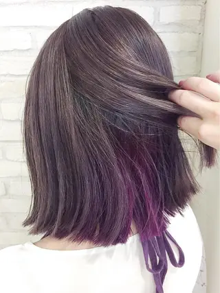 ミディアム カラー HAUS 片山みほのヘアスタイル