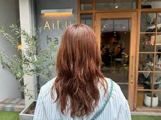 ロング パーマ AiRU hair RIRIKOのヘアスタイル
