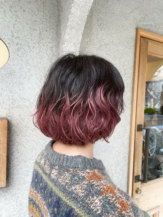 カラー パーマ メンズ 野間 祐哉のヘアスタイル