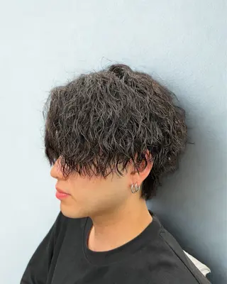 パーマ メンズ 宮本 さゆりのヘアスタイル