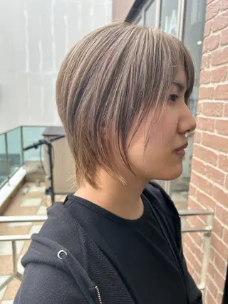 ミディアム パーマ 久木原 ゆりのヘアスタイル