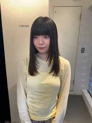 ロング ボブ/似合わせカット /ニュアンスカラーのヘアスタイル