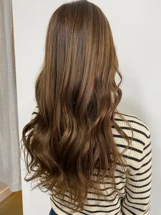 ロング カラー デザインカラー🌈 高木リョウのヘアスタイル