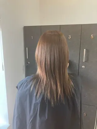 ロング カラー 【ツヤ髪特化】 スズキアキエのヘアスタイル