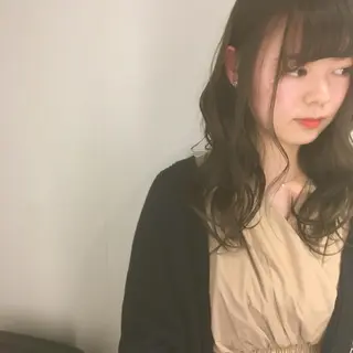 ロング カラー しのはら まどかのヘアスタイル