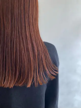 ロング カラー 秋谷 伸江のヘアスタイル