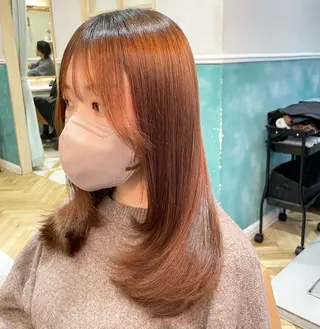 ロング 美髪縮毛矯正🩶 髪質改善/Shinaのヘアスタイル