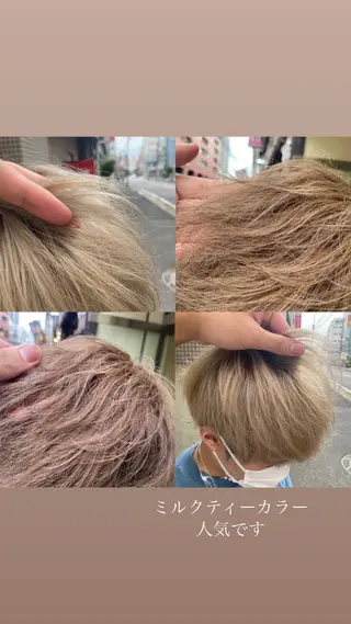 メンズ anhelo髪質改善 メテオ髪質改善名駅のヘアスタイル