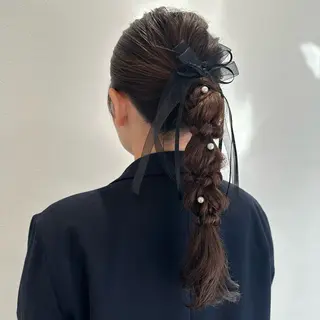 ヘアアレンジ 小嶋 菜々子のヘアスタイル