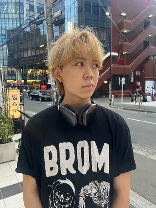 カラー メンズ 🔷メンズフェザー スタイル🔹竹内凌のヘアスタイル