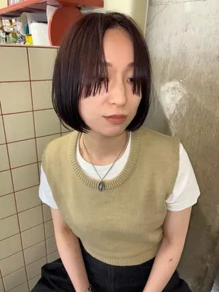 ショート カラー ヘアアレンジ BELLA阿部野 TOMOMIのヘアスタイル