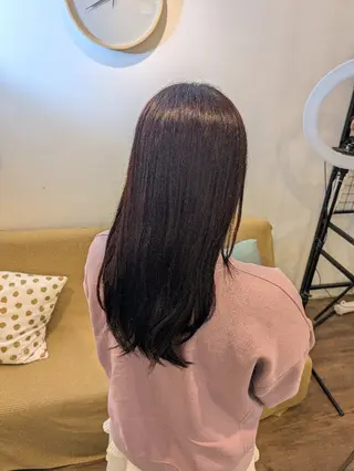 カラー 束感まつぱ🥑🤍 NATUKI🤍のヘアスタイル