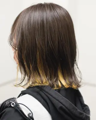 ミディアム カラー 千葉 慎也のヘアスタイル