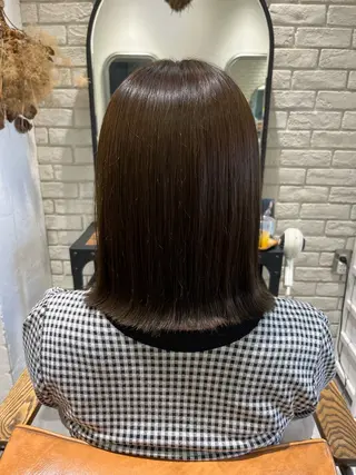 ミディアム カラー 髪質改善アンジュール かのんのヘアスタイル