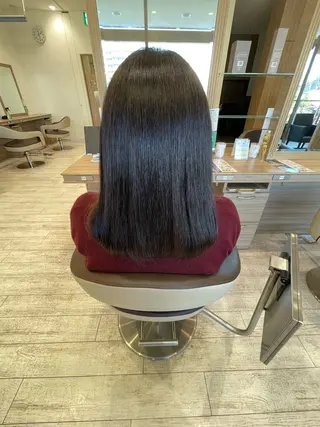 セミロング カラー 加藤 未歩のヘアスタイル