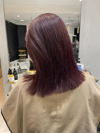 ミディアム カラー ラベンダー/レイヤー スタイル🤎mamiのヘアスタイル