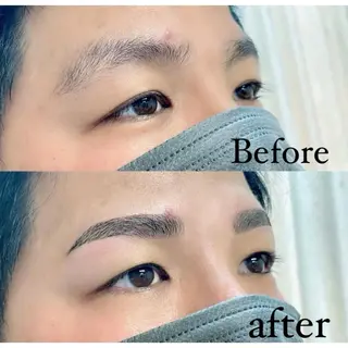 メンズ マツエク・マツパ アイブロウ さっちゃんのまつげ屋さん所属・まつげとまゆげ屋さん SAKIのマツエク・マツパデザイン