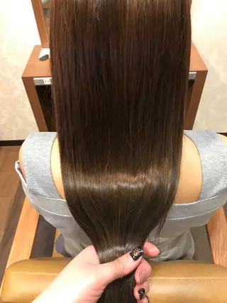 ロング カラー ひろせ かなのヘアスタイル
