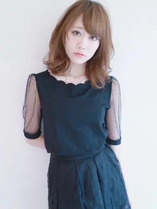 ミディアム セミロング ロング ひがし　まさし JYUNESU副代表のヘアスタイル