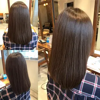 セミロング カラー ヘアアレンジ 小林 佳祐のヘアスタイル