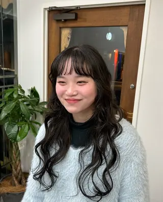 ロング カラー 木藤 優杏のヘアスタイル