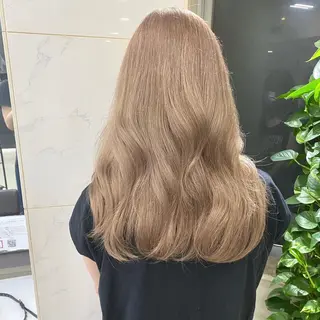 セミロング カラー シールエクステ特化 ハイトーン、NANAのヘアスタイル