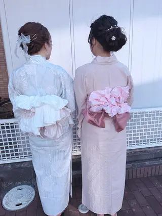 レイヤー 艶々カラーのヘアスタイル