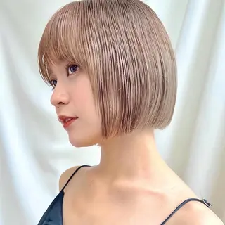 ショート カラー ヘアアレンジ レイヤー専門家 ダブルカラー修のヘアスタイル