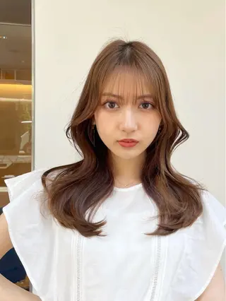 セミロング 🦋韓国系指名No1 店長/圓山 祐也🦋のヘアスタイル