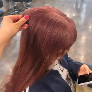 セミロング 横浜美容室/透明感 カラー/レイヤーのヘアスタイル