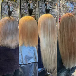 ショート カラー ヘアアレンジ 🌈派手髪エクステ ブレイズ🌈ひろとのヘアスタイル