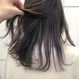 ロング カラー カトウ ユウカのヘアスタイル
