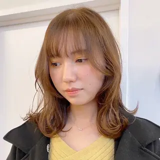 セミロング カラー 🍒中川葵久美🍒 レイヤー/メンズのヘアスタイル