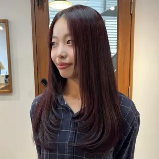 ロング カラー satone 🩵のヘアスタイル