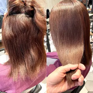 ミディアム 縞田 健一のヘアスタイル