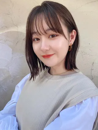 ミディアム カラー 🪭risa 暖色/レイヤー🪭のヘアスタイル