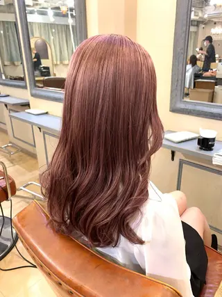 セミロング カラー 髪質改善×ケアブリー チ特化【ケンタ】のヘアスタイル