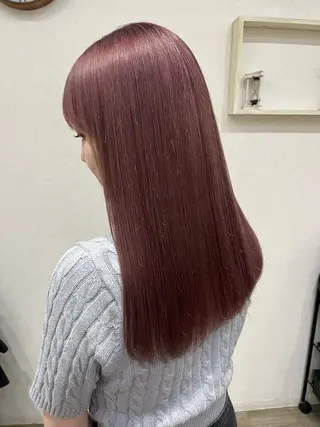 セミロング カラー N°+aero 😊れいか😊のヘアスタイル