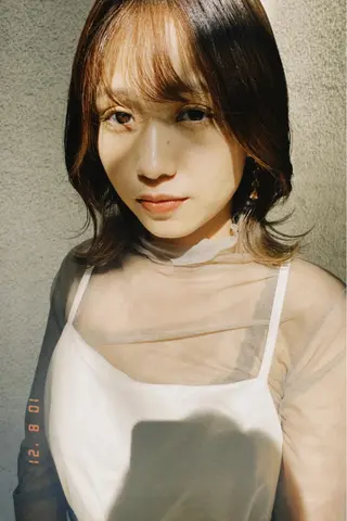 ミディアム カラー RISAKO レイヤーカット🎀のヘアスタイル