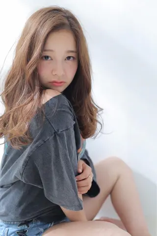 ロング 韓国ヘア🕊村上 ののこ🕊のヘアスタイル
