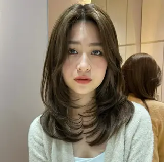 ミディアム ♥️似合わせボブ/ 縮毛矯正/大和田拓夢のヘアスタイル