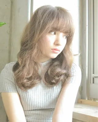 セミロング カラー パーマ ヘアアレンジ 【店長】 マツモトタクヤのヘアスタイル