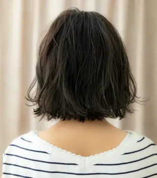 ミディアム パーマ 艶髪カラー🤍ྀི 強矢 美紗希🩷ྀིのヘアスタイル