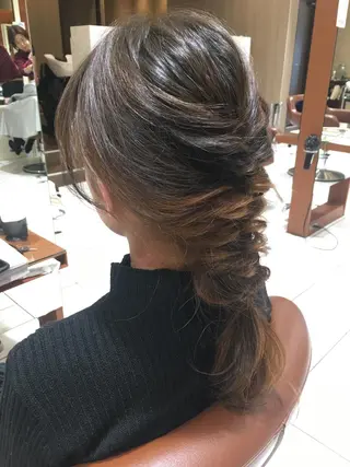 ロング カラー ラブーケ中川中島店 クラタチカコのヘアスタイル